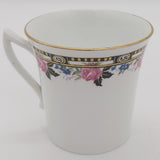 Phoenix China - Black and Yellow Border with Roses - 21-piece Tea Set