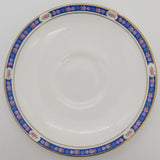 Paragon - Blue Border with Roses - Saucer