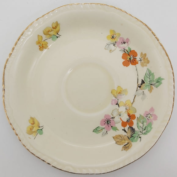 Ridgway - Hand-painted Flowers - Saucer