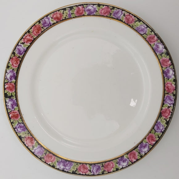 Paragon - Red and Purple Rose Band - Side Plate