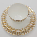 Windsor - White with Gold Filigree - Trio