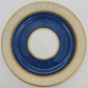 E Hughes & Co - Navy Blue with Intricate Filigree - Side Plate