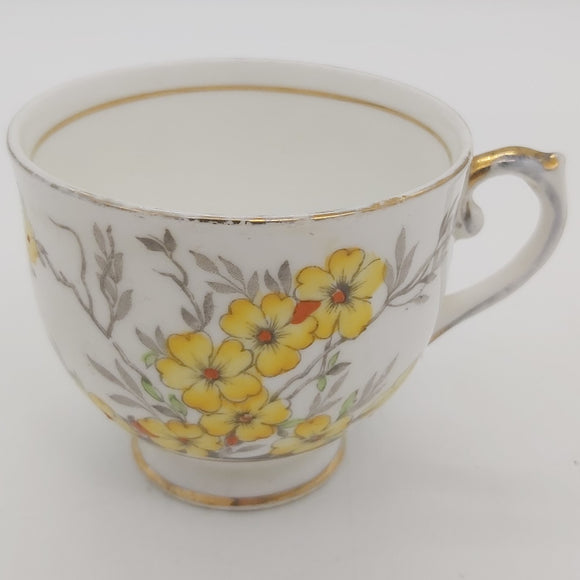 Salisbury - Hand-painted Yellow Flowers - Cup