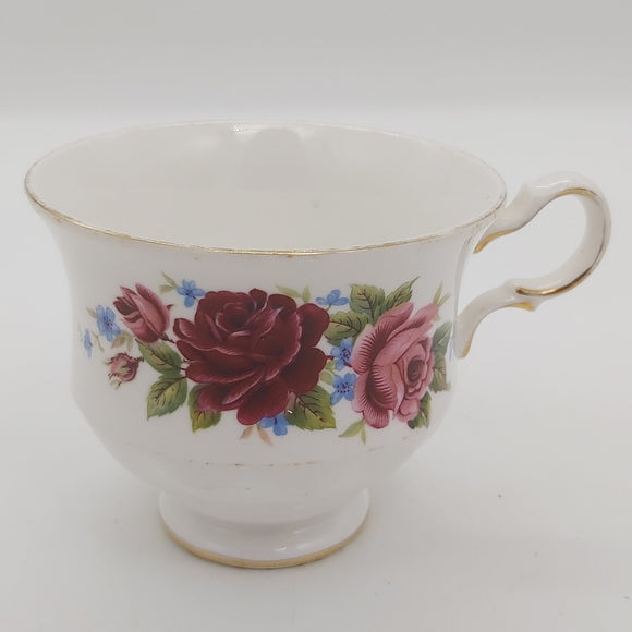 Queen Anne - Pink and Red Roses - Cup