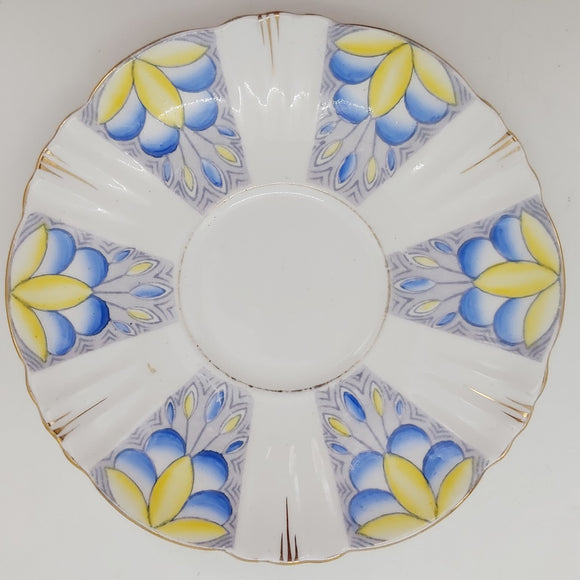 Royal Albert - Blue and Yellow Flowers - Saucer