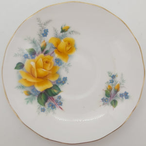 Queen Anne - Yellow Roses - Saucer