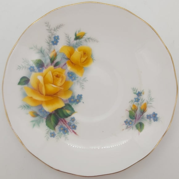 Queen Anne - Yellow Roses - Saucer