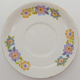 Weatherby Falcon Ware - Colourful Flowers - Saucer