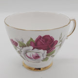 Colclough - White and Red Roses, 7985 - Cup