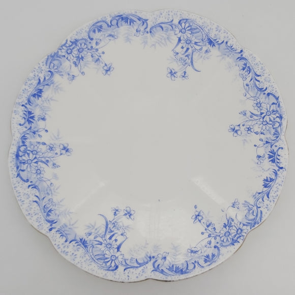 Shelley Wileman - 5891 Blue Flowers - Cake Plate