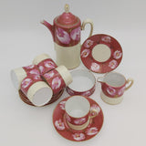 Unmarked Vintage - Pink Magnolias - 14-piece Part Coffee Set