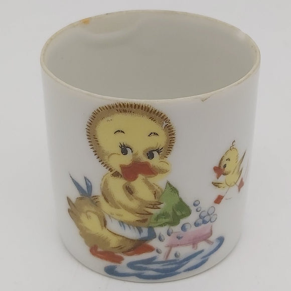 Unmarked Vintage - Mama and Baby Duck - Egg Cup