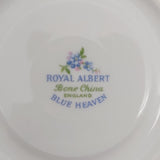 Royal Albert - Blue Heaven, Shelley Shape - Saucer