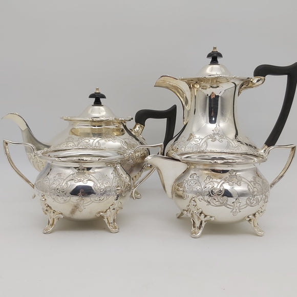 Cooper Brothers, Sheffield - Ornate Tea and Coffee Service - ANTIQUE