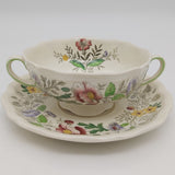 Royal Doulton - Stratford, D6196 - Soup Bowl and Saucer