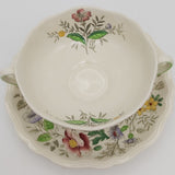 Royal Doulton - Stratford, D6196 - Soup Bowl and Saucer