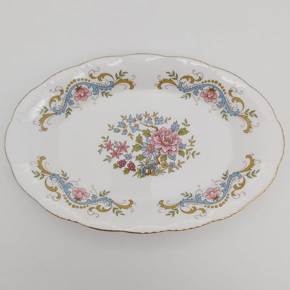 Paragon - Pink and Blue Flowers - Oval Dish