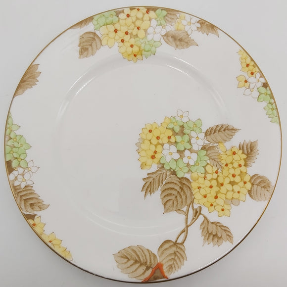 Grosvenor - Yellow, Green and White Flowers - Side Plate