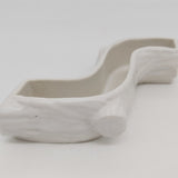 Wade England - Log, White - Curved Posy Vase