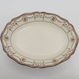 Royal Doulton - D2801 Countess, Brown and Pink - Oval Bowl