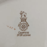 Royal Doulton - D2801 Countess, Brown and Pink - Oval Bowl