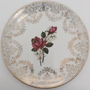 British Anchor - Red Roses and Filigree - Side Plate
