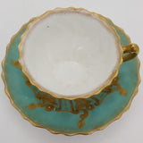 Crescent China - Teal and Gold - Tea for Two - ANTIQUE