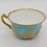 Crescent China - Teal and Gold - Tea for Two - ANTIQUE