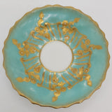 Crescent China - Teal and Gold - Tea for Two - ANTIQUE