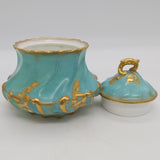 Crescent China - Teal and Gold - Tea for Two - ANTIQUE