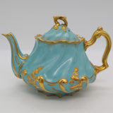 Crescent China - Teal and Gold - Tea for Two - ANTIQUE