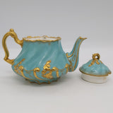 Crescent China - Teal and Gold - Tea for Two - ANTIQUE