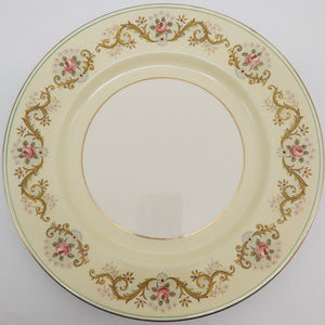 Johnson Brothers - Pink Roses on Yellow Band - Dinner Plate