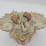 Royal Vienna Alexandra Porcelain Works - Kissing Cherubs - Vase - ANTIQUE