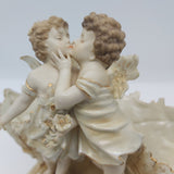 Royal Vienna Alexandra Porcelain Works - Kissing Cherubs - Vase - ANTIQUE