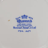 Queen's Rosina - Bluebird and Butterflies - Square Dish
