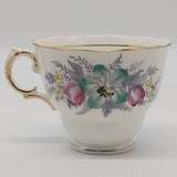 Colclough - Blue, Pink and Yellow Flowers, 6632 - Trio