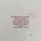 Wedgwood Patrician - Morning Glory - Embossed Rim Plate