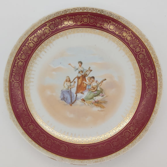 Victoria - Girls Playing Instruments - Display Plate