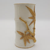 Royal Worcester - Gold and Cream Bamboo - Vase - ANTIQUE