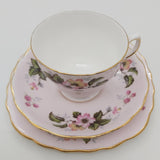 Colclough - Pink Flowers on Pink, 8240 - 21-piece Tea Set