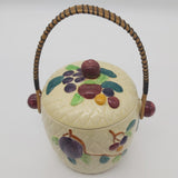 Shorter & Son - Basket-weave with Fruit - Biscuit Barrel