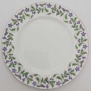 Aynsley - Blue Flowers with Black Fern, 4405 - Side Plate