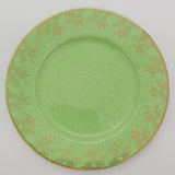 Midwinter - Mottled Green with Gold Filigree - Plate