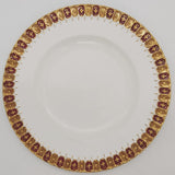 Royal Crown Derby - Heraldic, Maroon and Gold, A1068 - Dinner Plate