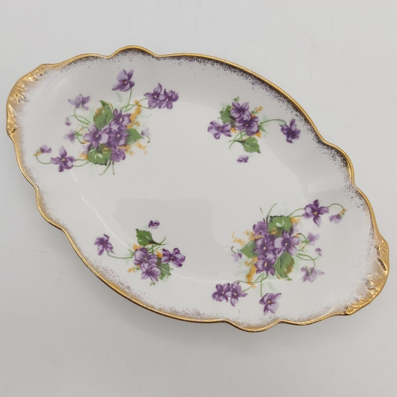 Royal Standard - Violets - Oval Dish
