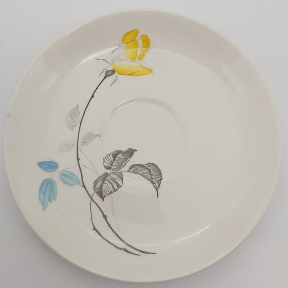 J & G Meakin - Cathay, Yellow Rose - Saucer