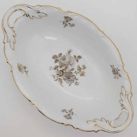 Hutschenreuther - Empire Rose on Sylvia Shape - Oval Serving Dish