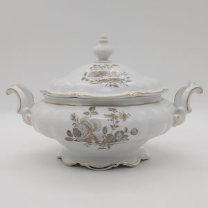 Hutschenreuther - Empire Rose on Sylvia Shape - Lidded Serving Dish