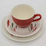 Burleigh - Viscount, Red and Grey Leaves - Tea for Two